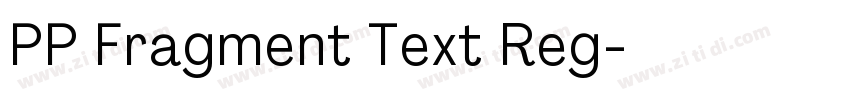 PP Fragment Text Reg字体转换